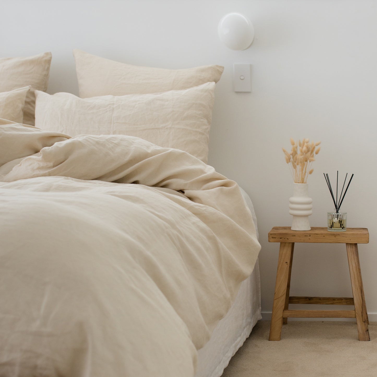 Linen Duvet Cover - Ecru