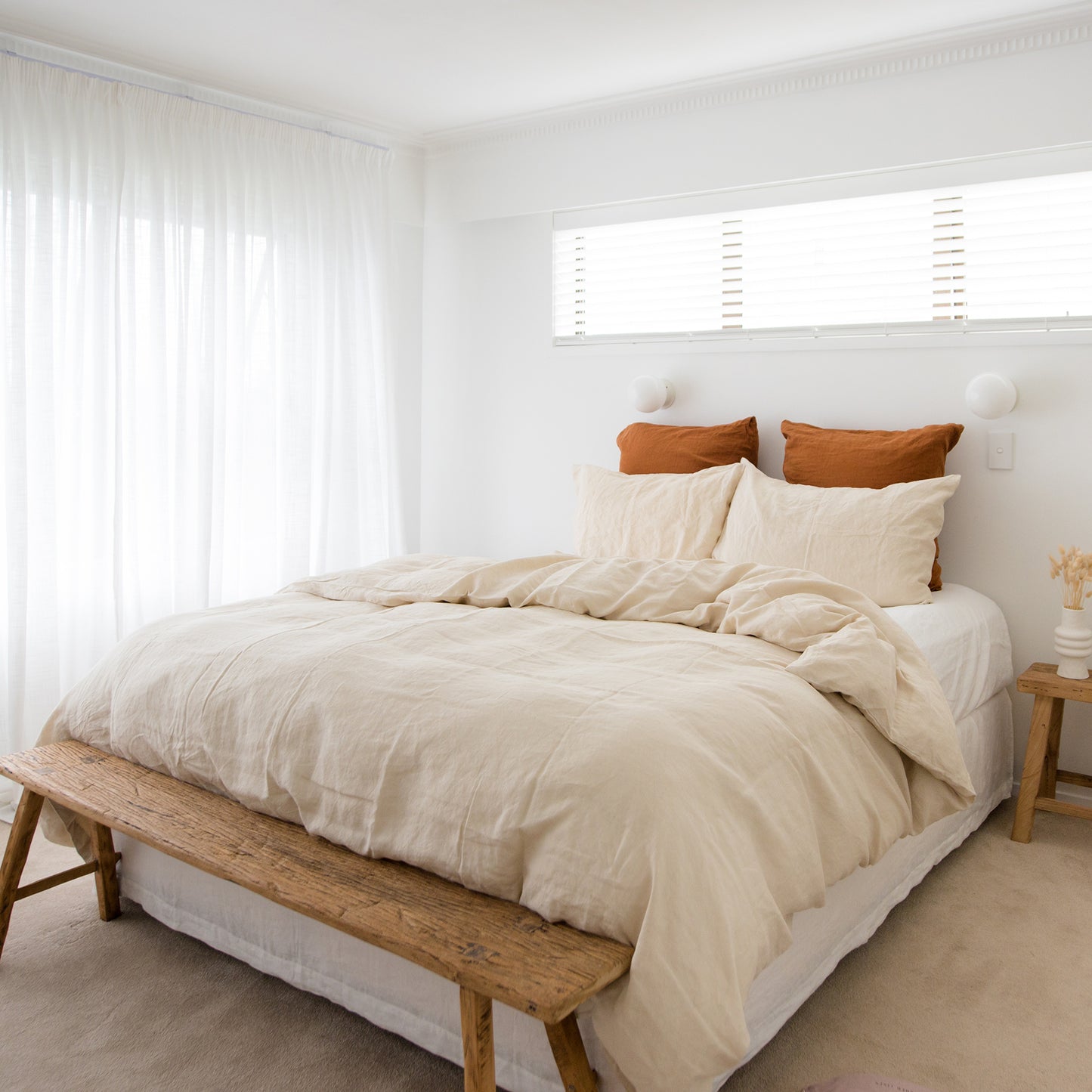 Linen Duvet Cover - Ecru