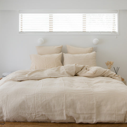 Linen Duvet Cover - Ecru