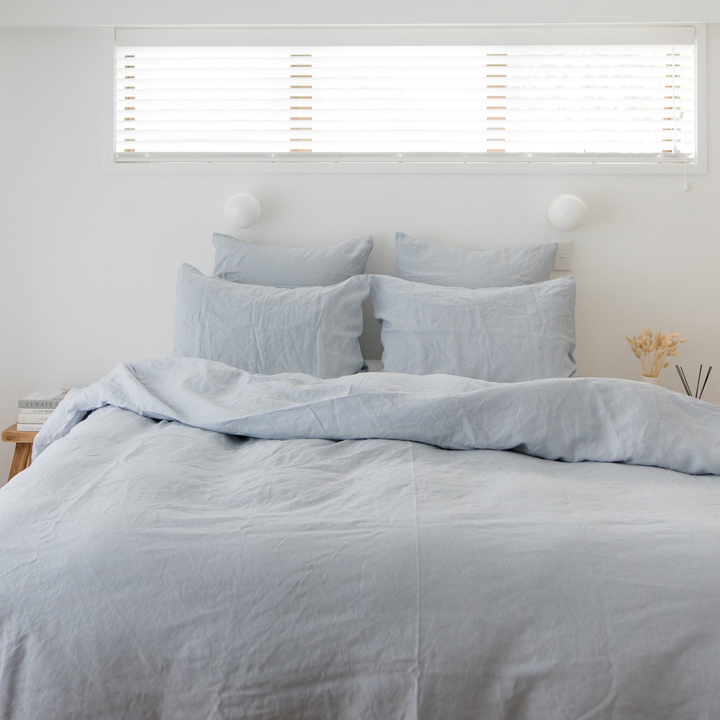 Linen Duvet Cover - Fog