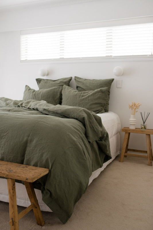 Linen Pillowcases - Khaki