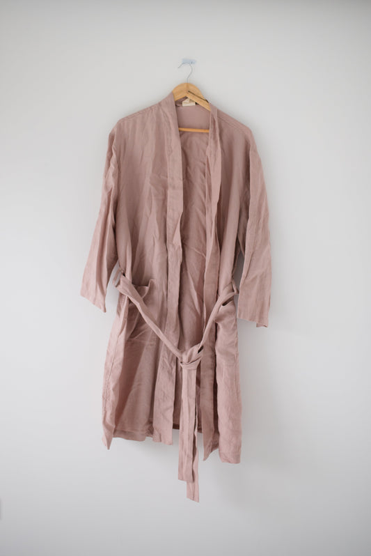 Linen Robe - Bloom