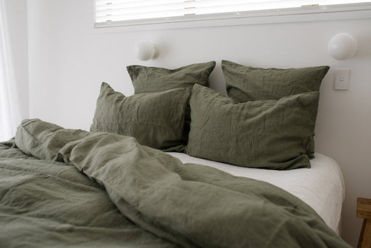 Linen Pillowcases - Khaki