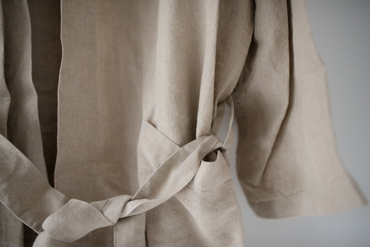 Linen Robe - Nature