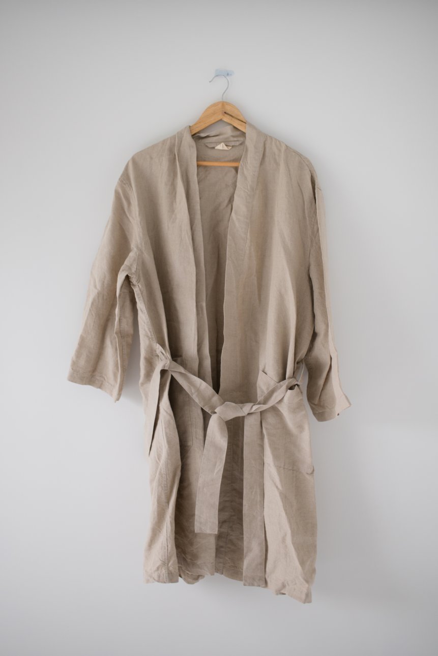 Linen Robe - Nature