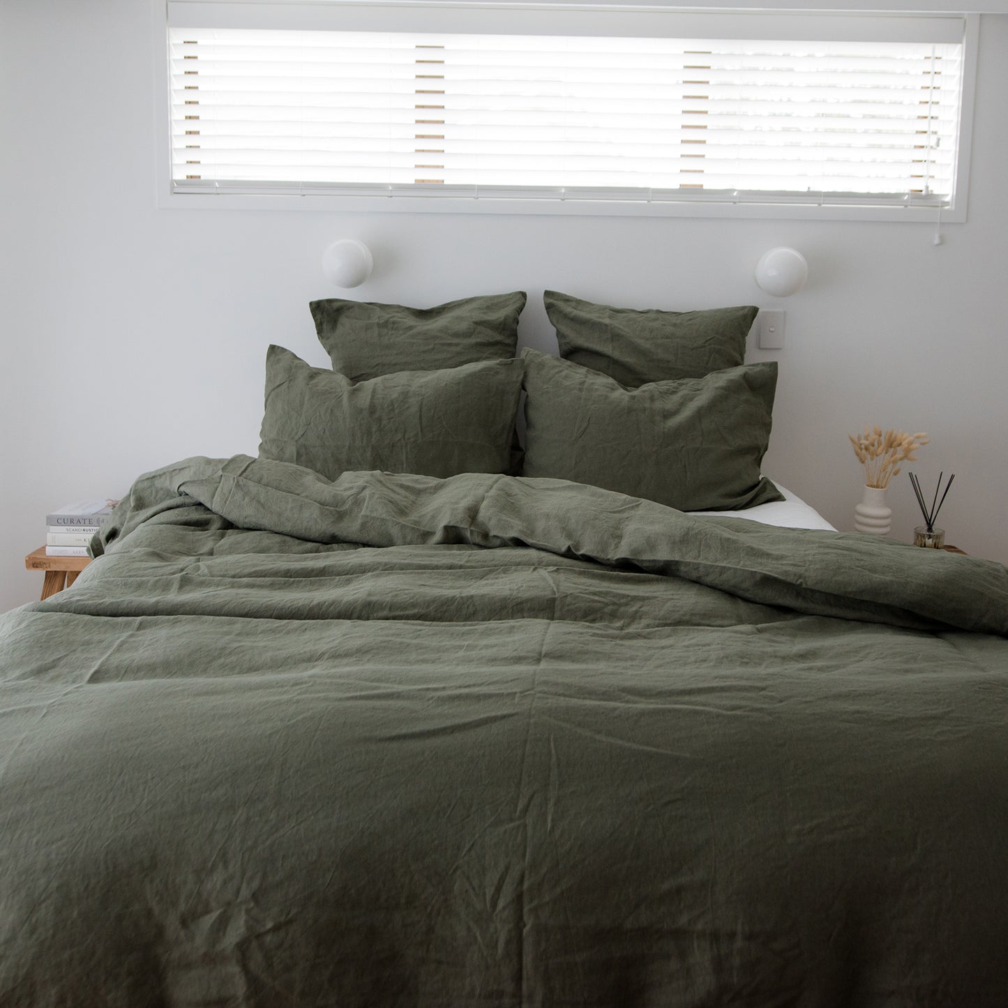 Linen Duvet Cover - Khaki